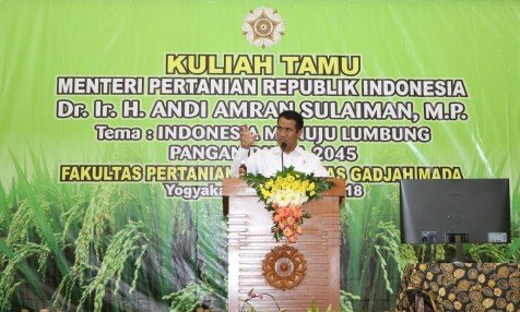 Menteri Pertanian Optimis Indonesia Bisa Jadi Lumbung Pangan Dunia